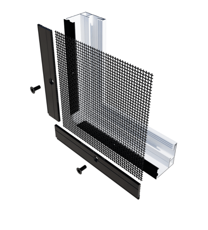 03B Regular Angled Window - exploded