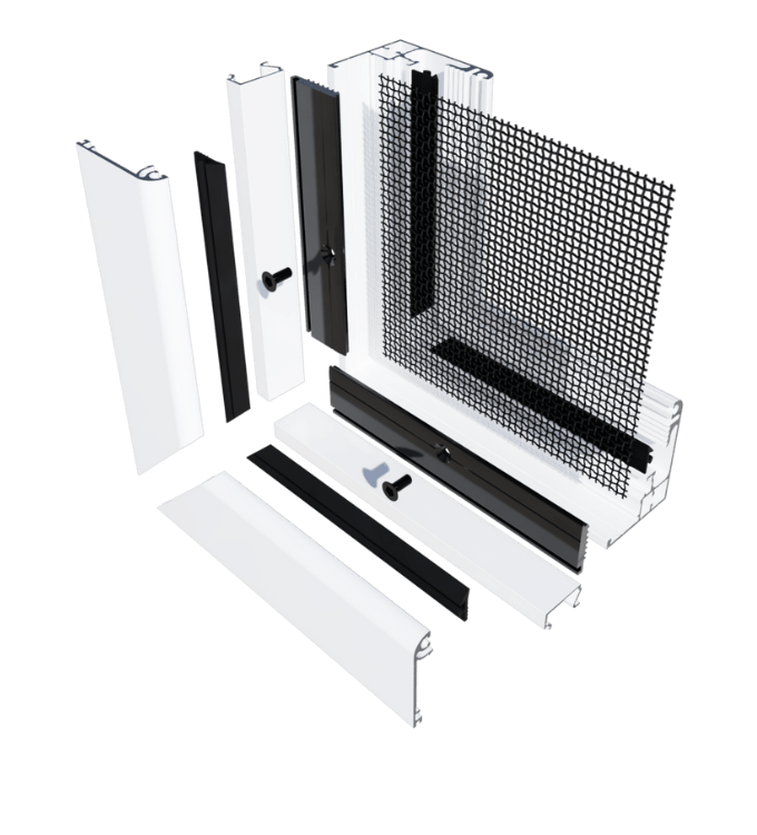 43D Ultimate Angled Window - exploded